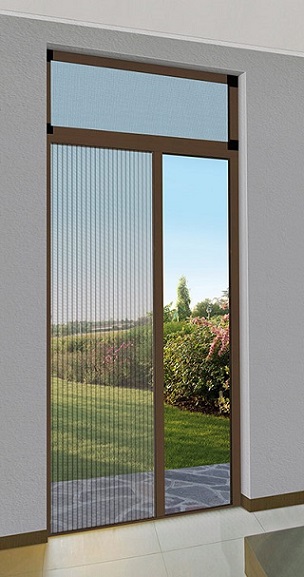 Mosquito Net Side Scrolling In Kit French Doors Pleated